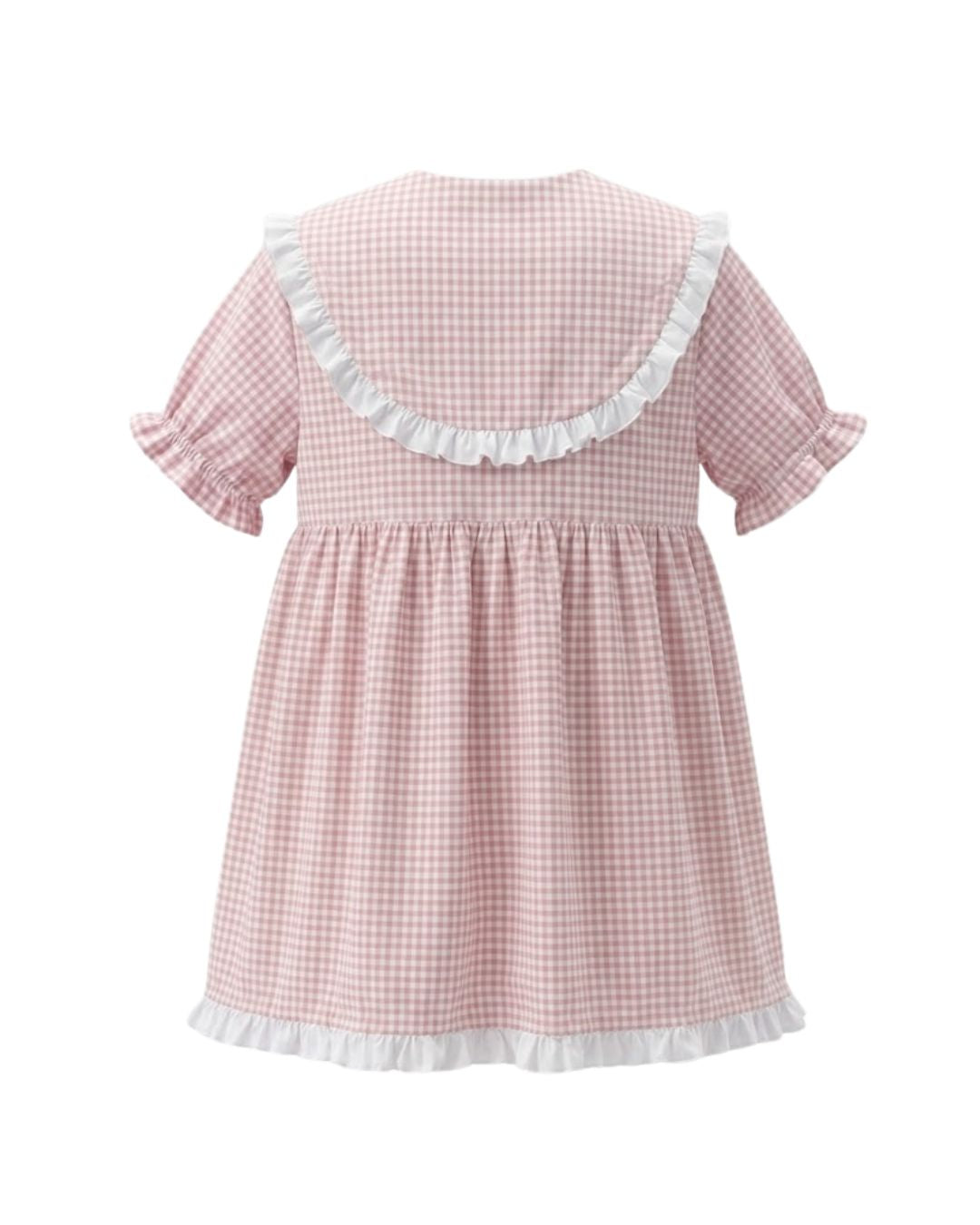 Flora Mini Dress in Pink Gingham - PRE ORDER