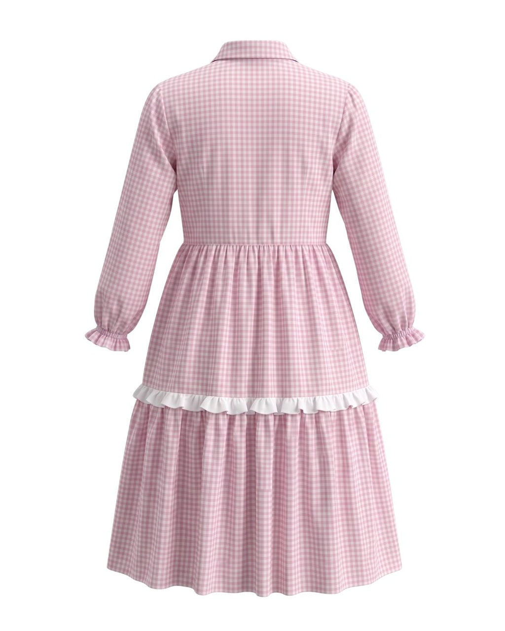 Flora Maxi Dress in Pink Gingham - PRE ORDER