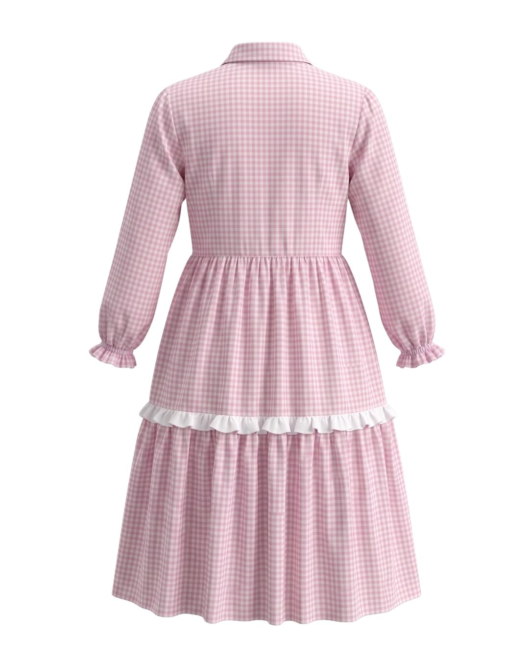 Flora Maxi Dress in Pink Gingham - PRE ORDER