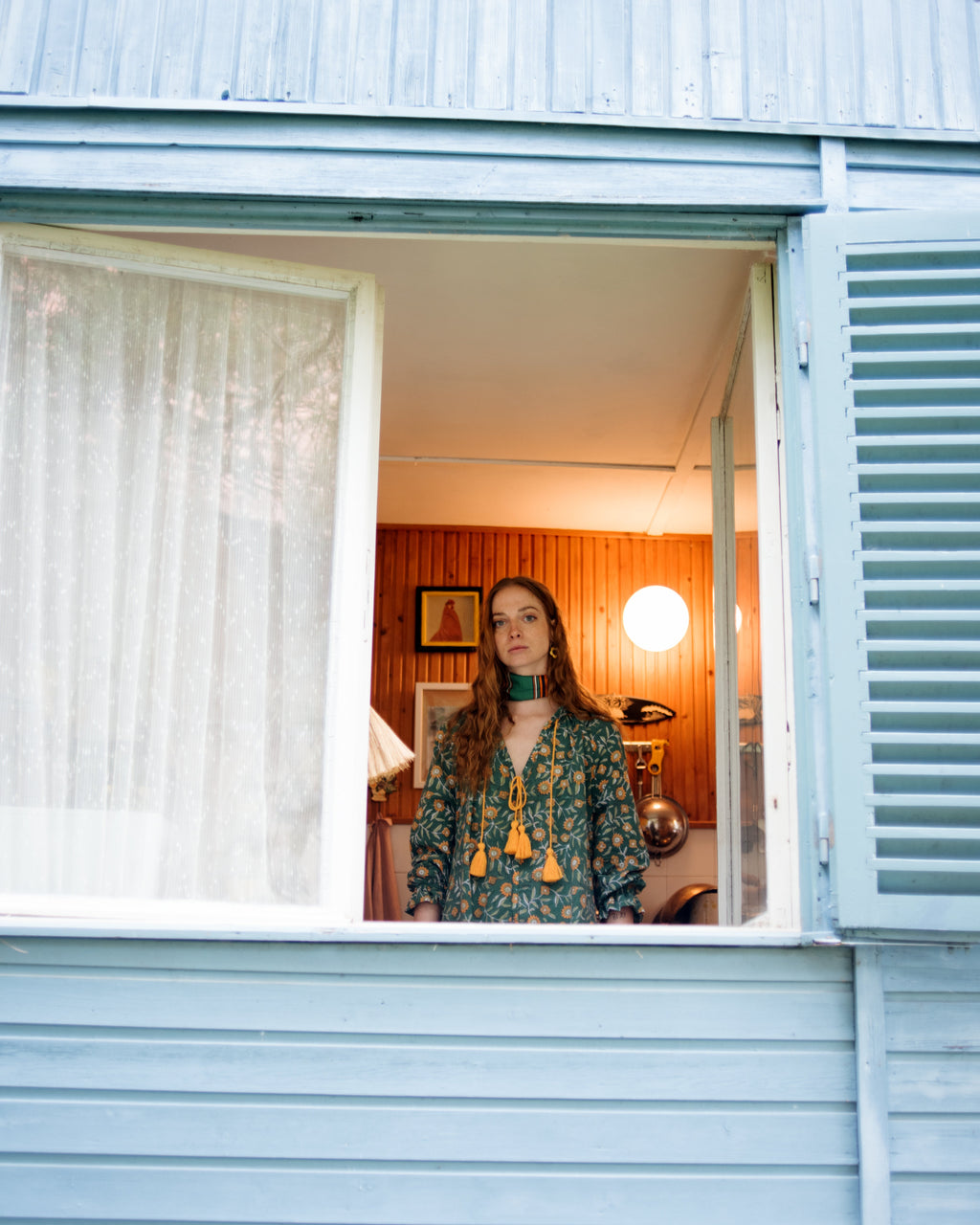 Block Print Maxi Kaftan Style Summer