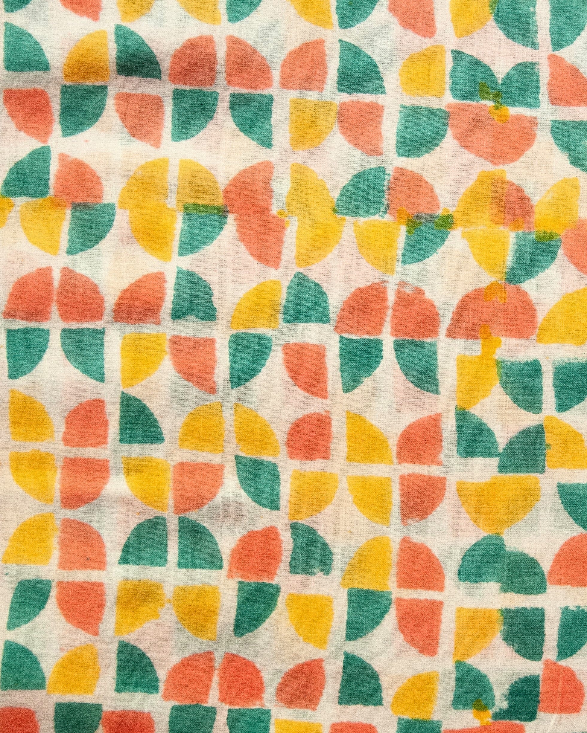 Rajasthani Retro Print With Turquoise Tassels