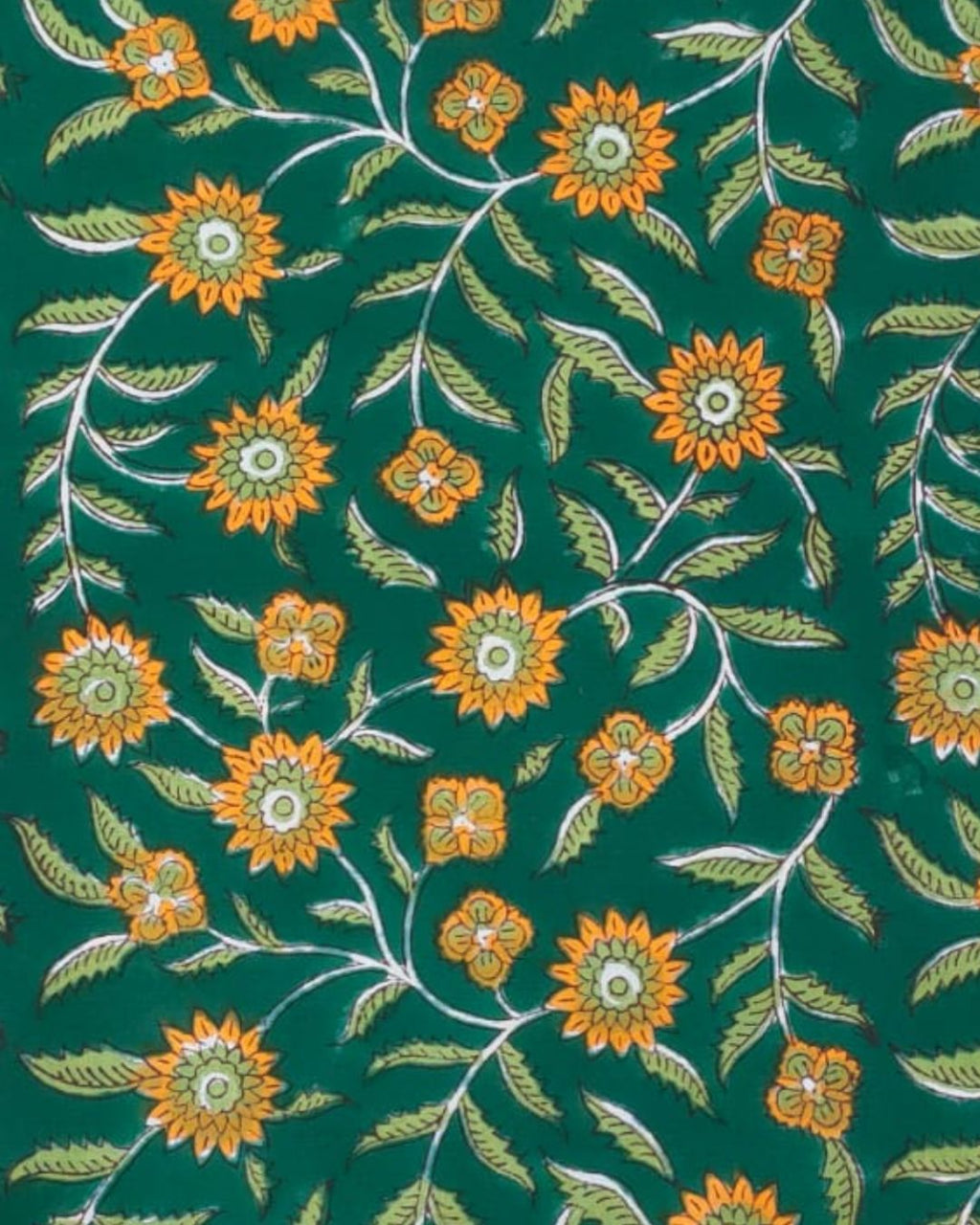 Maxi Kaftan in Blooming Bohemian Print With Yellow Tassels - PRE ORDER