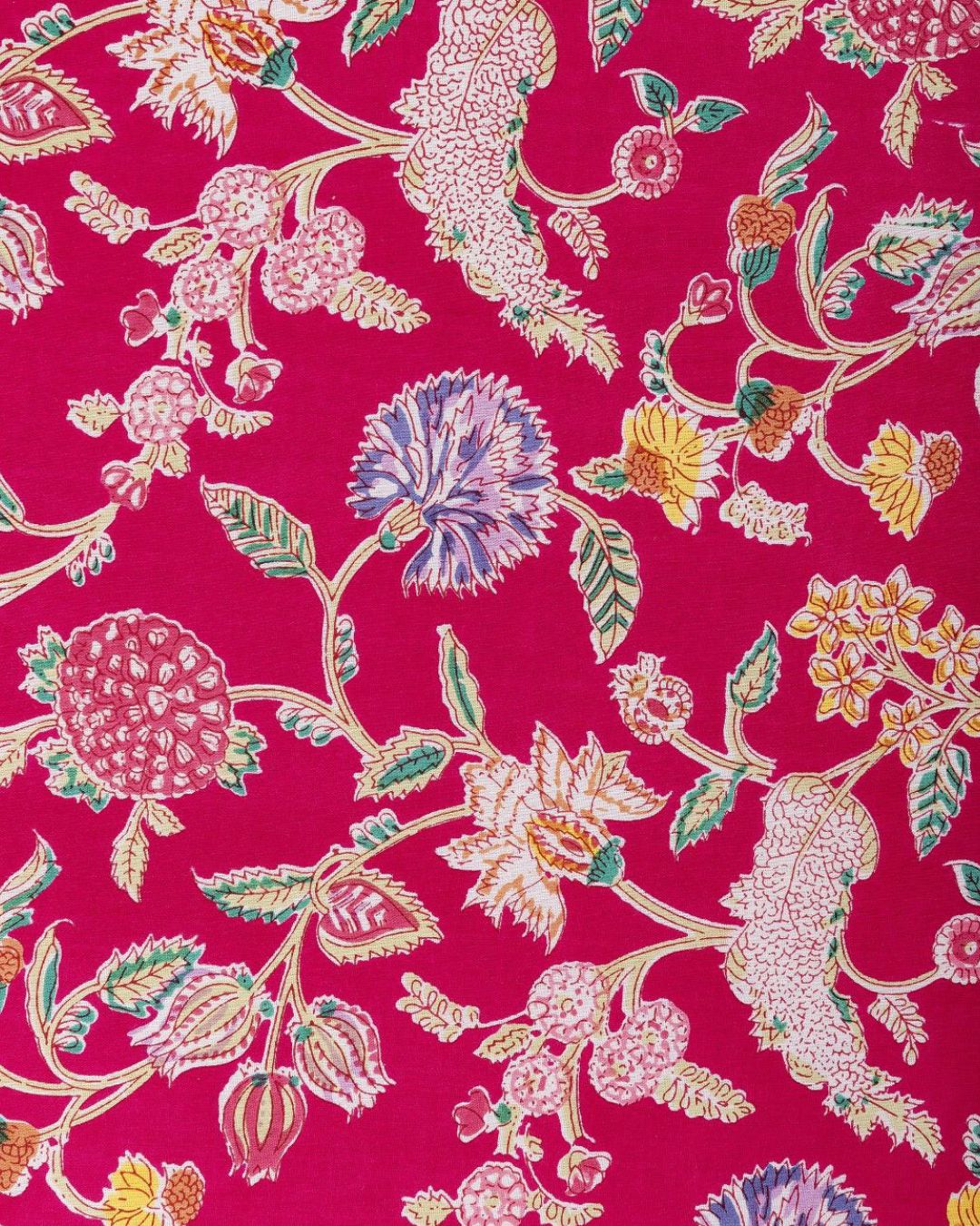 Romance In Bloom Print With Light Pink Tassels  - Valentine's Special 💗