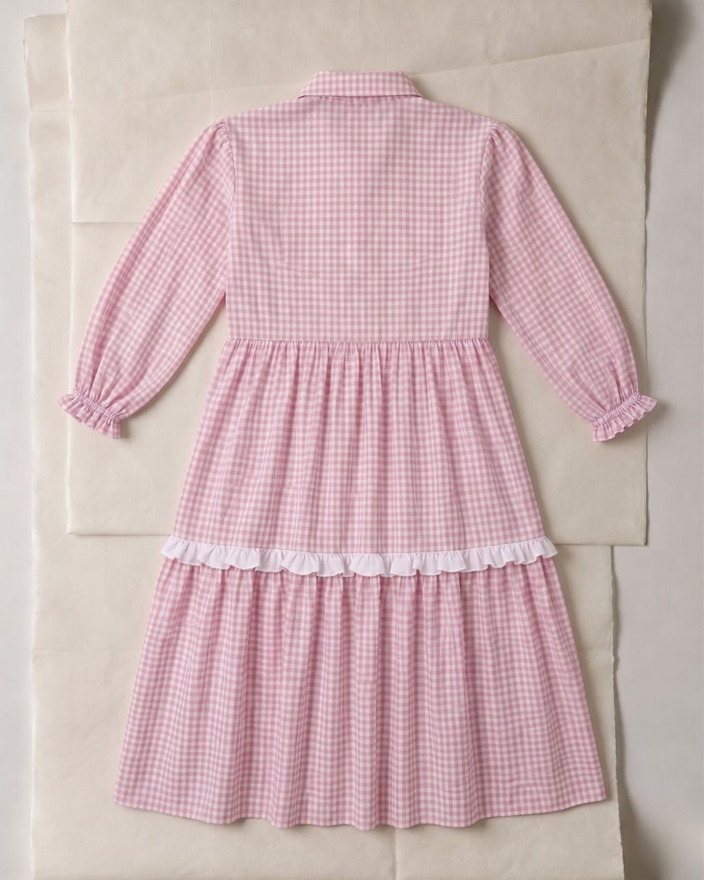 Flora Maxi Dress in Pink Gingham - PRE ORDER