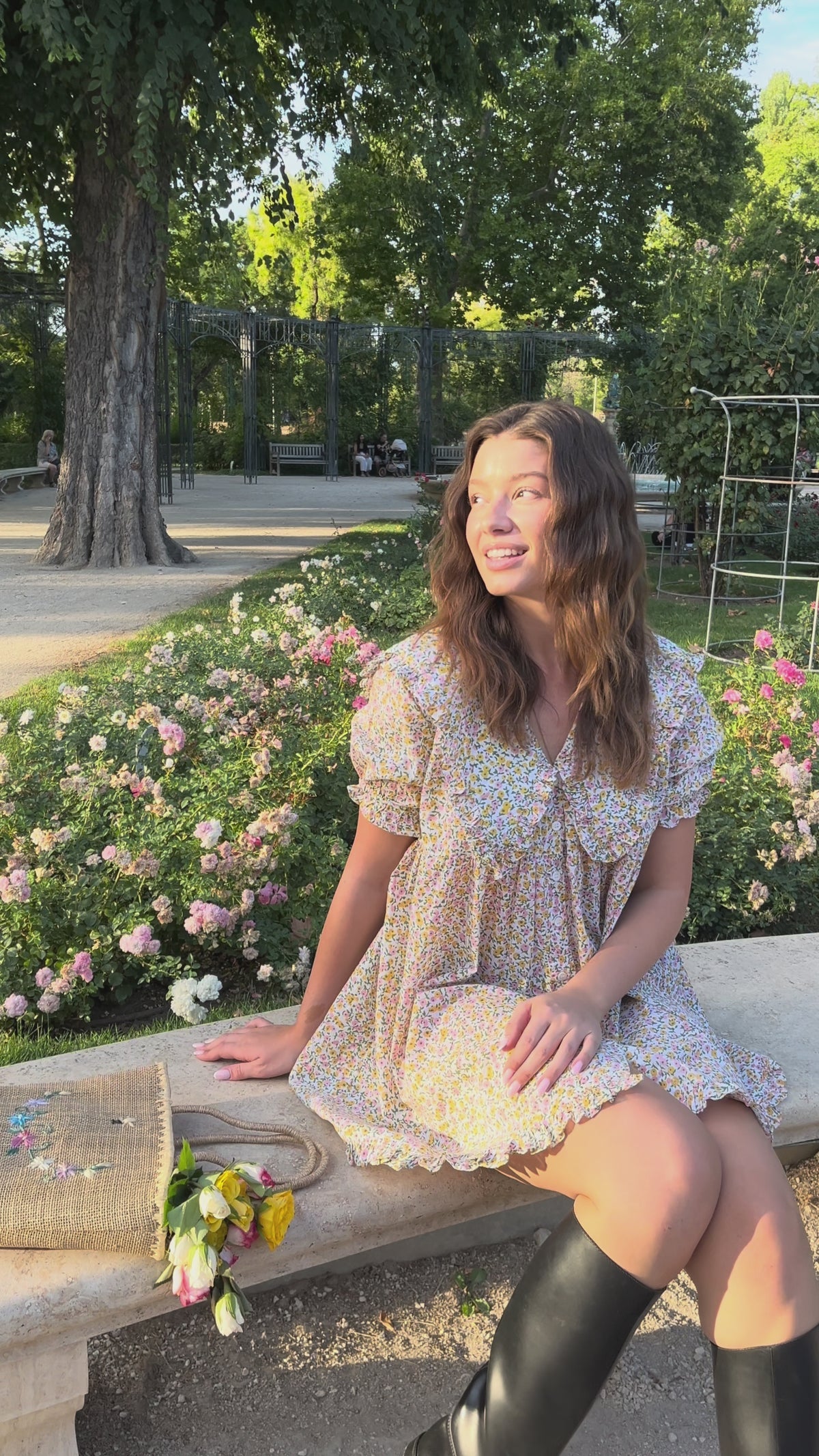 Flora Mini Vestido em Cor-de-Rosa Vichy - PRÉ-ENCOMENDA